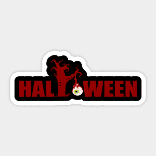 Halloween text design Sticker